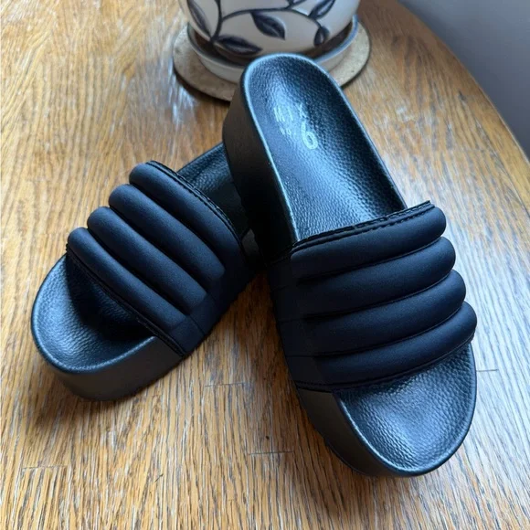 Mix No. 6 Cortlynn Platform Slides 38.5/8 Black - Picture 9 of 14